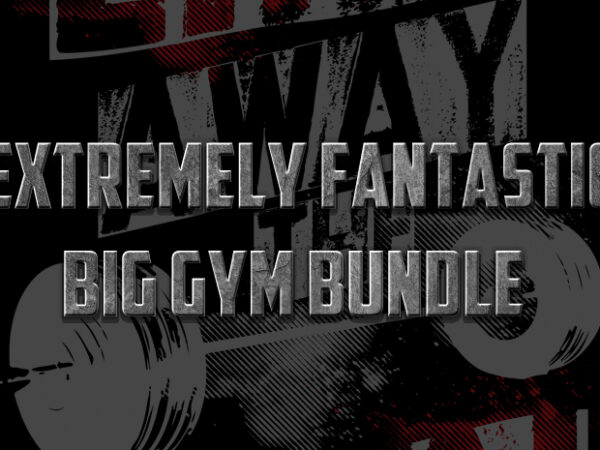 Extremely fantastic big gym bundle vector clipart