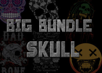 BIG SKULL BUNDLE t shirt template