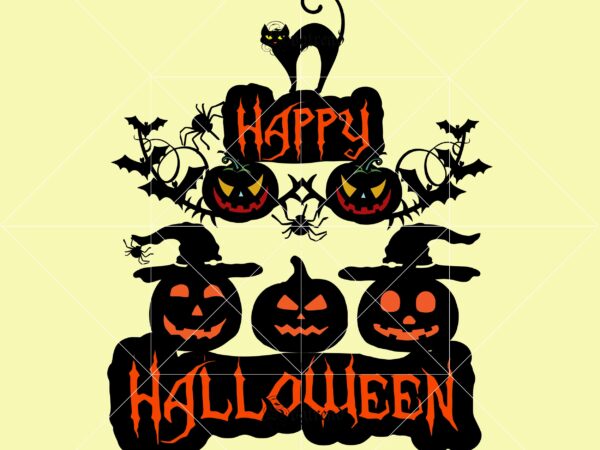 Halloween, happy halloween svg, day of the dead vector, happy halloween cut file, happy halloween vector digital download file. silhouette halloween clipart, happy halloween 2020, shadow of death vector, horror