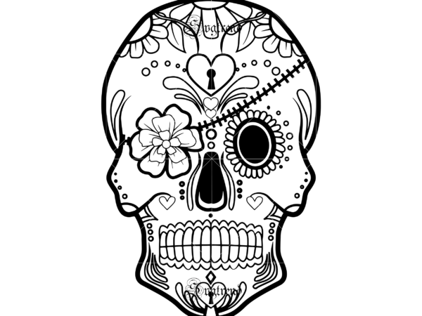 Download Halloween Sugar Skull Svg Sugar Skull Headband And Flowers Svg Sugar Skull Vector Sugar Skull Logo