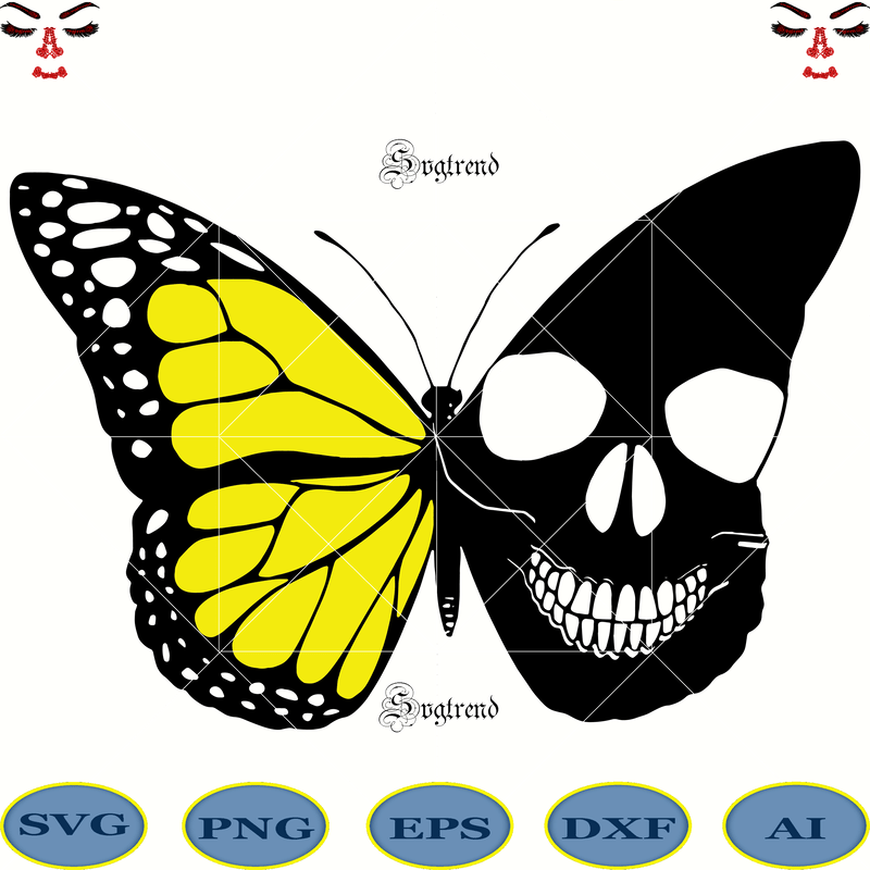 Free Free 199 Butterfly Skull Svg SVG PNG EPS DXF File