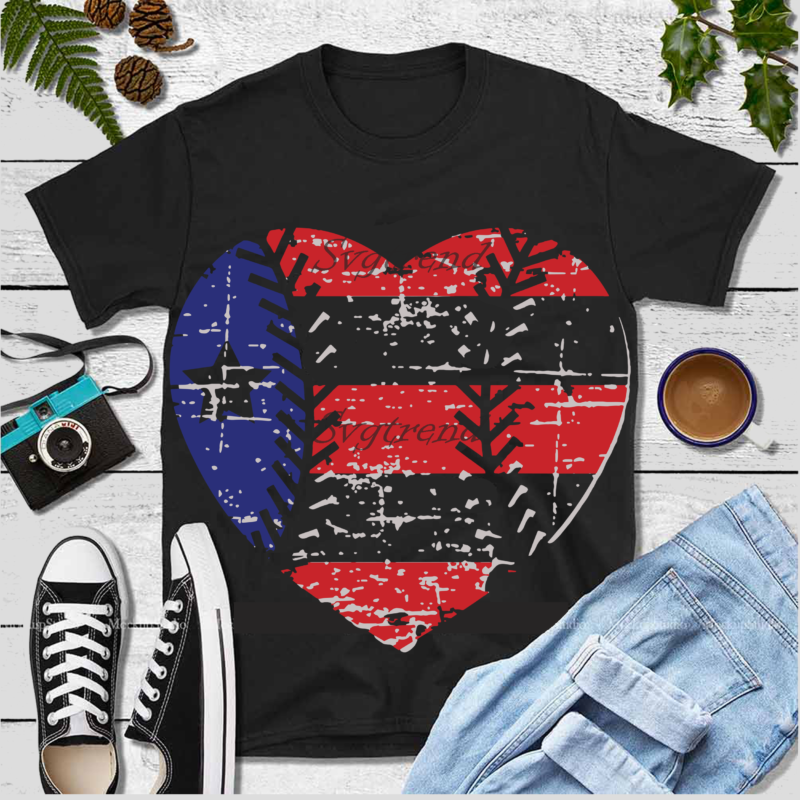 Happy 4th Of July Independence America' Unisex Baseball T-Shirt