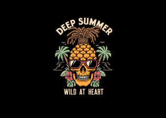 Deep Summer vector t-shirt design