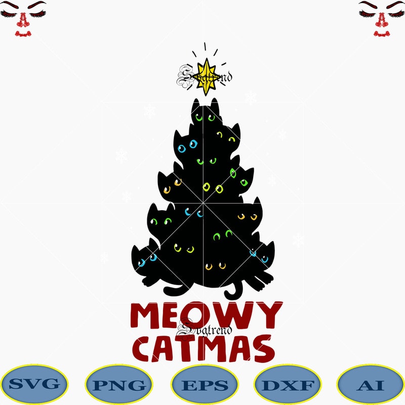 Download Merry catmas svg, Meowy catmas Svg, Merry catmas funny ...