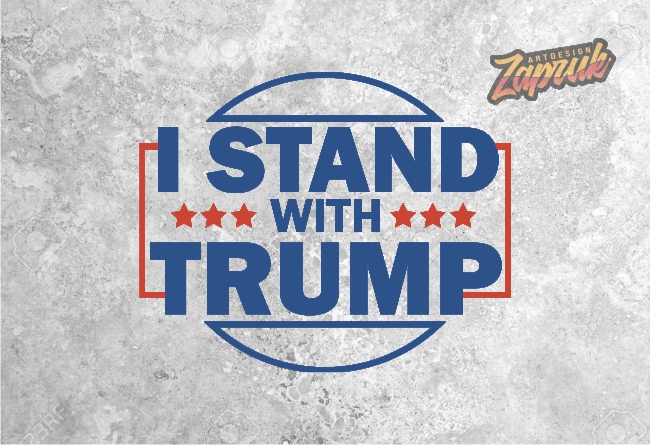 I Stand with Trump tshirt design - Buy t-shirt designs