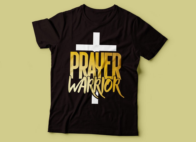 prayer warrior Christian t shirt design Buy t shirt designs