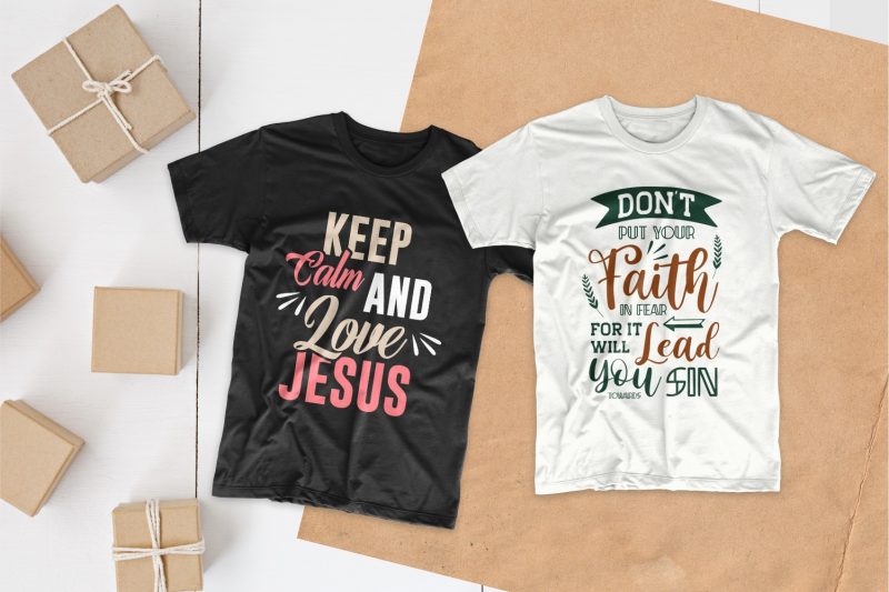 Christian t-shirt designs bundle, Inspirational, religion t shirt design bundles, vector eps svg ...