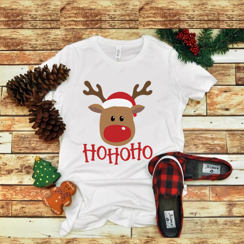 HoHoHo Rudolph svg, HoHoHo Rudolph christmas svg, christmas reindeer, HoHoHo reindeer, merry christmas, snow svg, snow christmas, christmas svg, christmas png, christmas vector, christmas design tshirt, santa vector, santa svg,