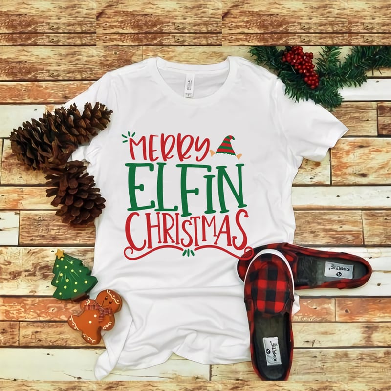 Merry Elfin Christmas, Merry Elfin Christmas svg, Merry christmas svg