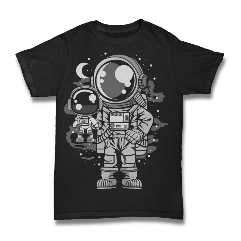 30 Astronaut Cartoon Designs Bundle #2 - Buy t-shirt designs