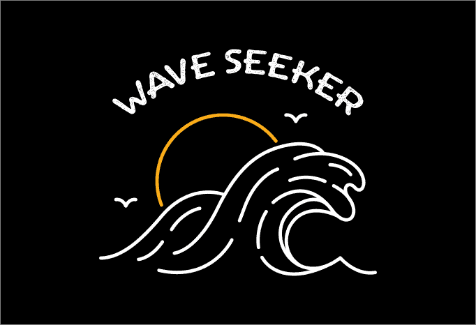 Free Wave seeker 3 t shirt design for sale