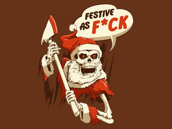 Festive t shirt graphic design