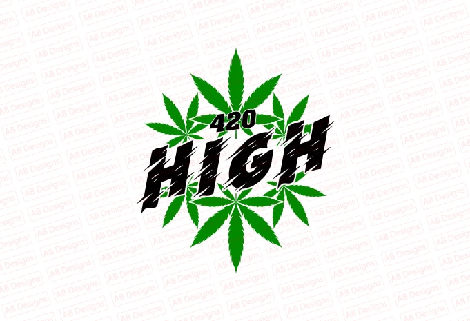 420 High, Weed T-Shirt Design