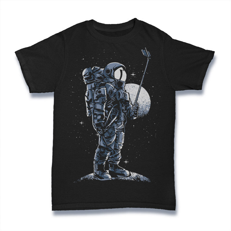 50 Astronaut Tshirt Designs Bundle
