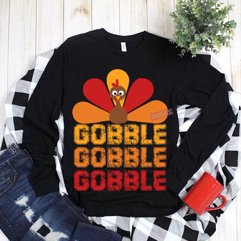 Gobble T shirt template vector, Turkey thanksgiving Svg, Thanksgiving 2020, Thanksgiving vector