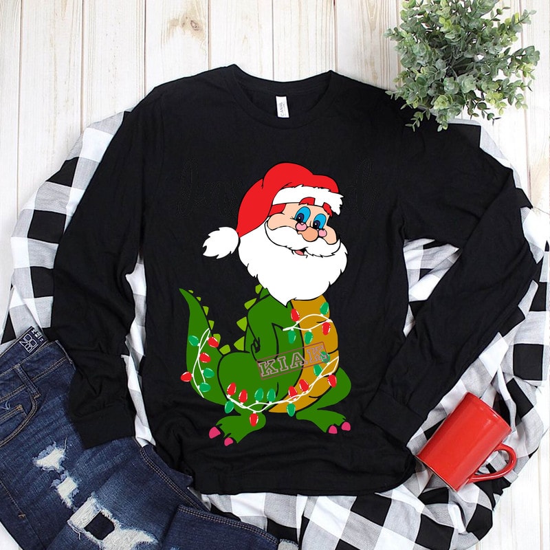 Free Funny santa claus crocodile t shirt template vector, merry christmas, christmas, christmas 2020 svg, funny christmas 2020, christmas quote vector, christmas tree logo, noel scene svg