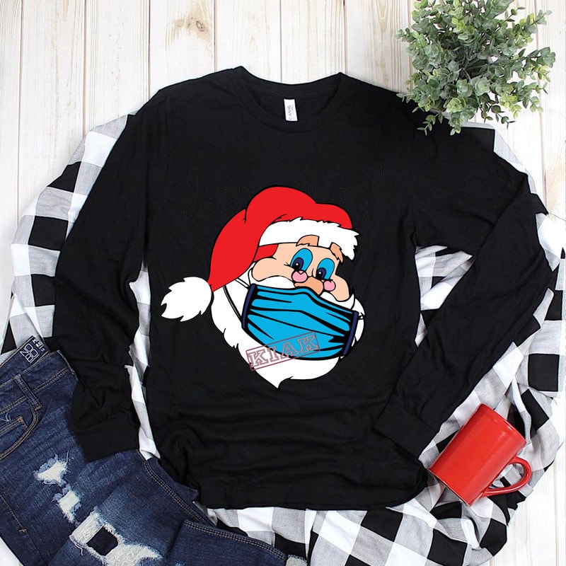 Free Santa claus in mask t shirt template vector, merry christmas, christmas, christmas 2020 svg, funny christmas 2020, christmas quote vector, christmas tree logo, noel scene svg, merry christmas vector, santa vector, merry christmas