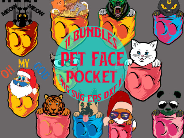 Bundle pocket, pocket pet bundle, 11 pocket bundles santa claus fox bears cat dog… funny, 11 bundle funny designs funny tshirts pocket, design stef marie summer designs, pet hiding in