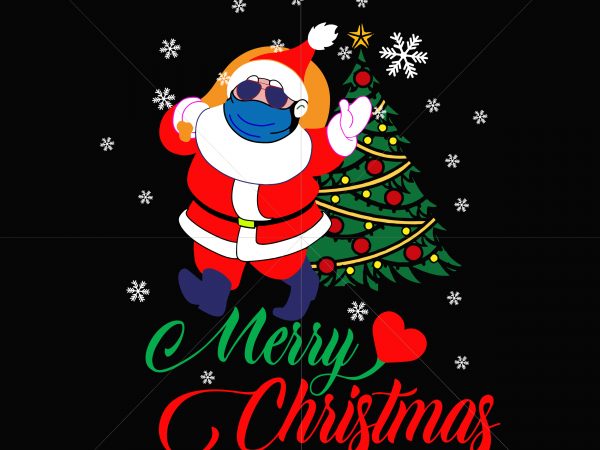 Santa goes for presents vector, santa claus wearing sunglasses wearing a mask vector, santa claus wearing sunglasses wearing a mask svg, santa claus wearing sunglasses vector, santa claus wearing a