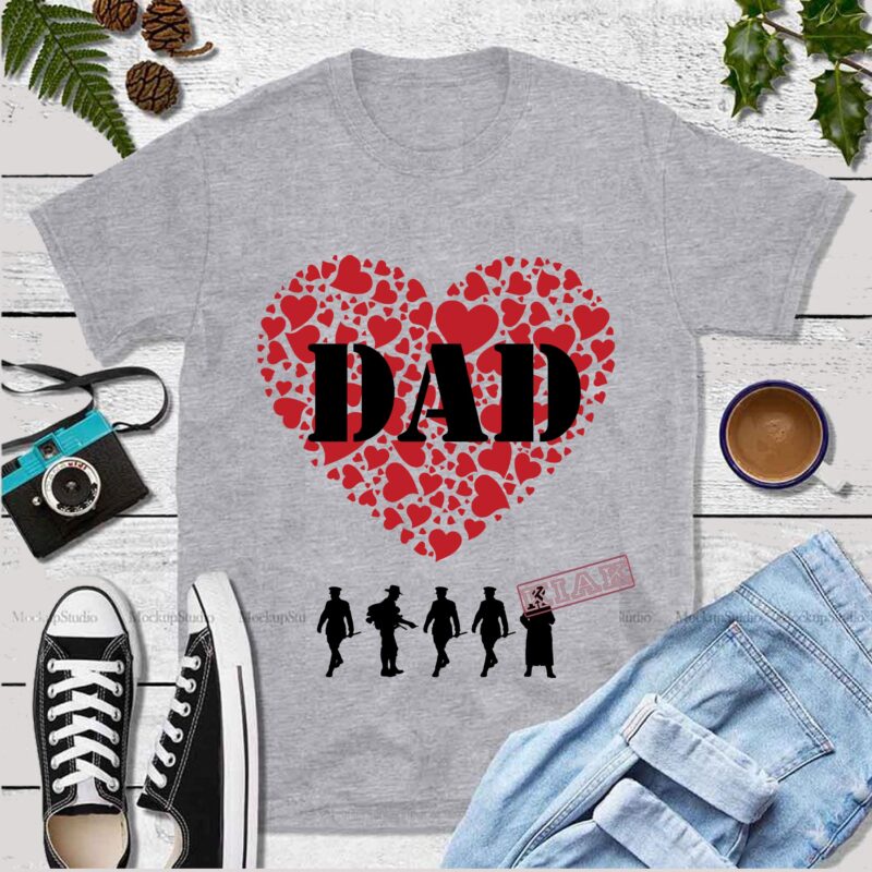 Download Dad in my heart Svg, Daddy vector, Dad Svg, Father vector ...