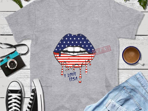 American flag lips svg, lips svg, patriotic svg for cricut svg, patriotic flag svg, flag lips independence day svg t shirt vector