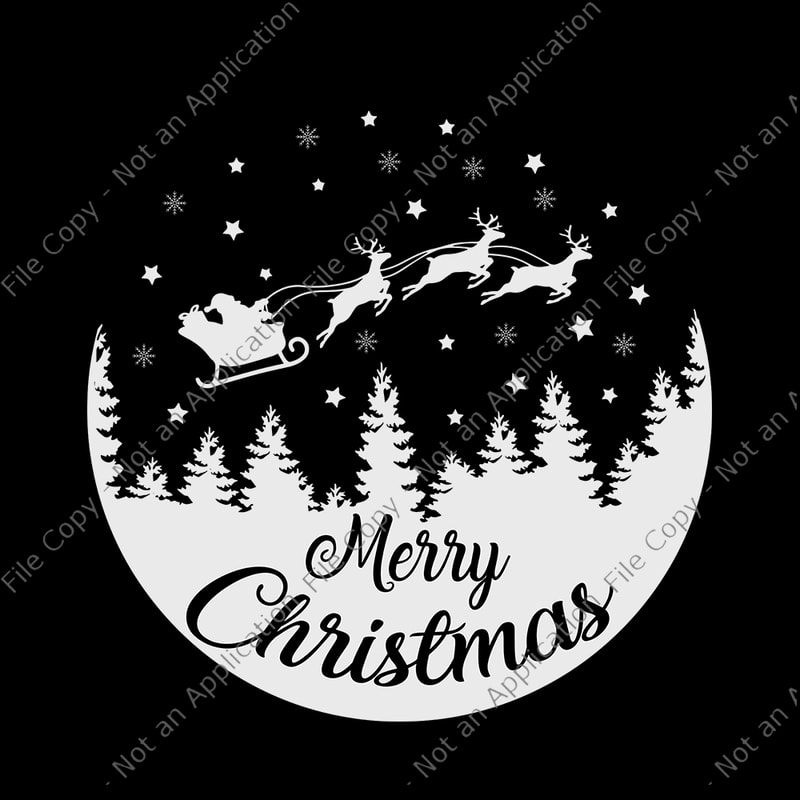 Merry Christmas, Christmas svg, Flying Santa svg, Santa svg, Christmas ...