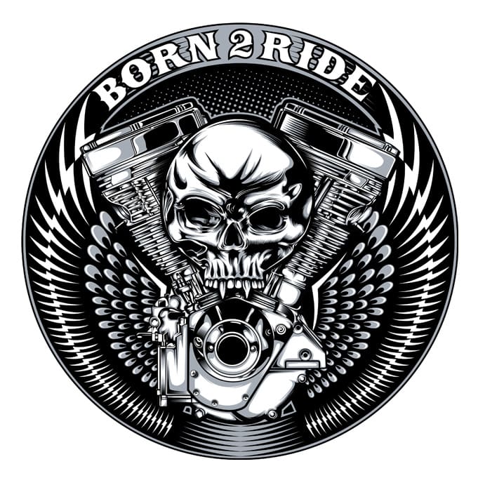 Free Born 2 ride t shirt template