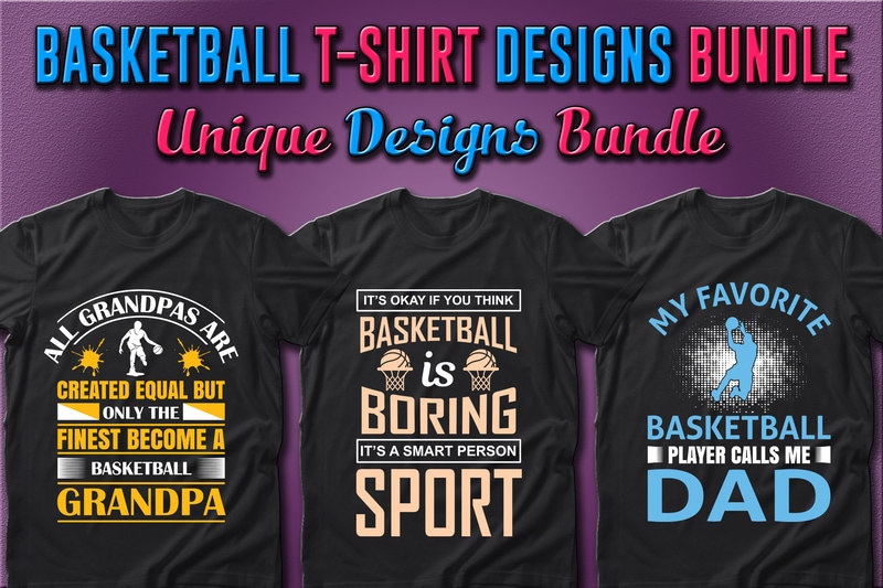 Best Selling 40 Basketball Sport T-shirt Designs Bundle