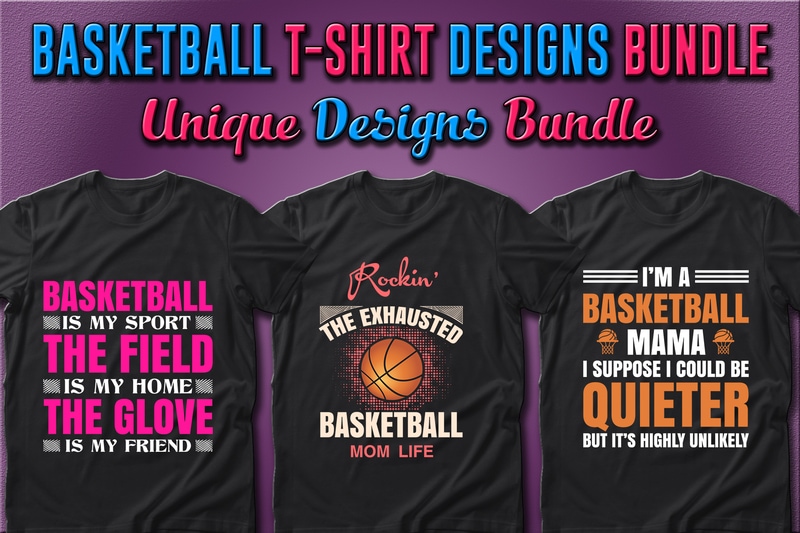 Best Selling 40 Basketball Sport T-shirt Designs Bundle