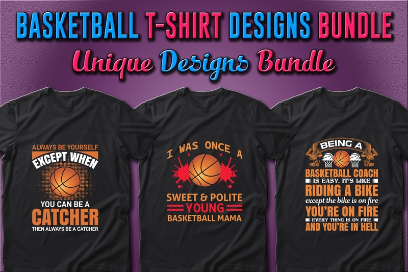 Best Selling 40 Basketball Sport T-shirt Designs Bundle