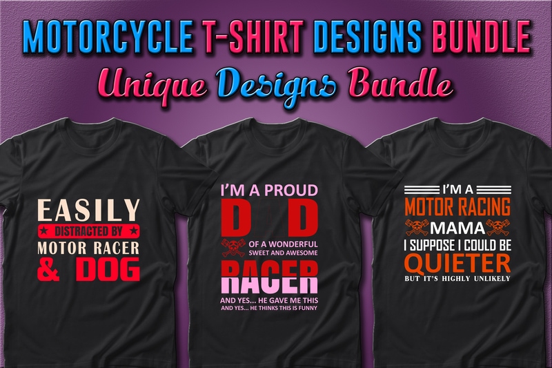 Best Selling 49 Motorcycle T-shirt Designs Bundle