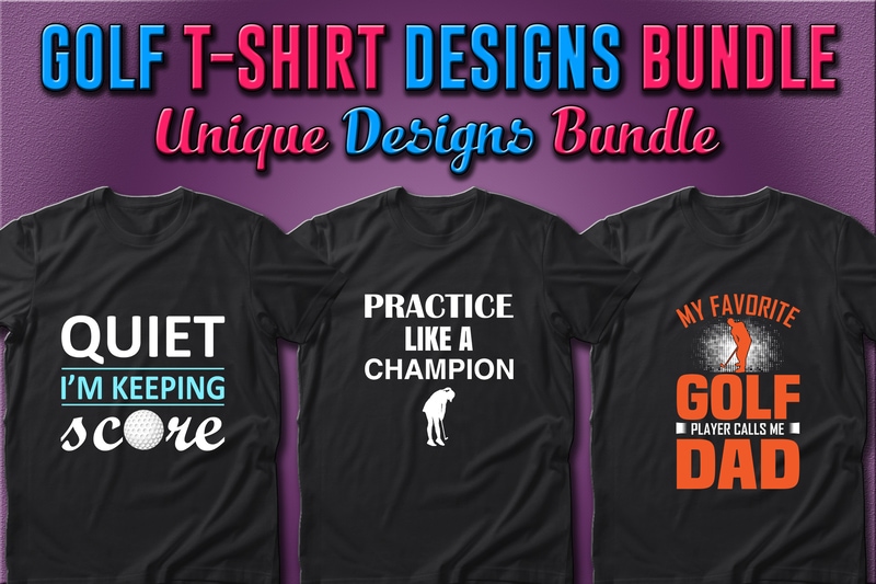 Best Selling 40 Golf Sport T-shirt Designs Bundle