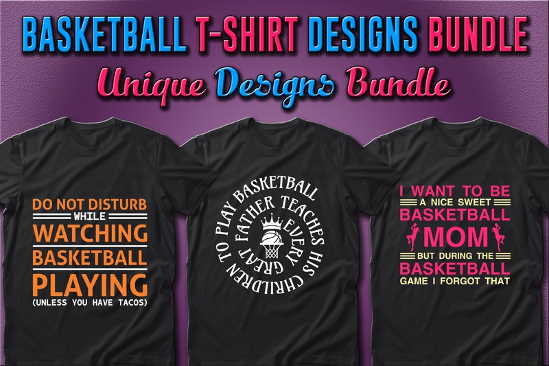 Best Selling 40 Basketball Sport T-shirt Designs Bundle