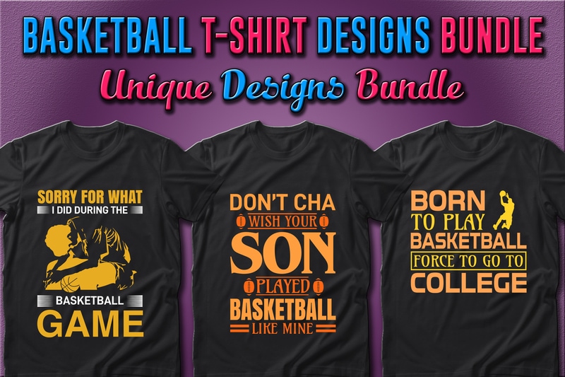 Best Selling 40 Basketball Sport T-shirt Designs Bundle