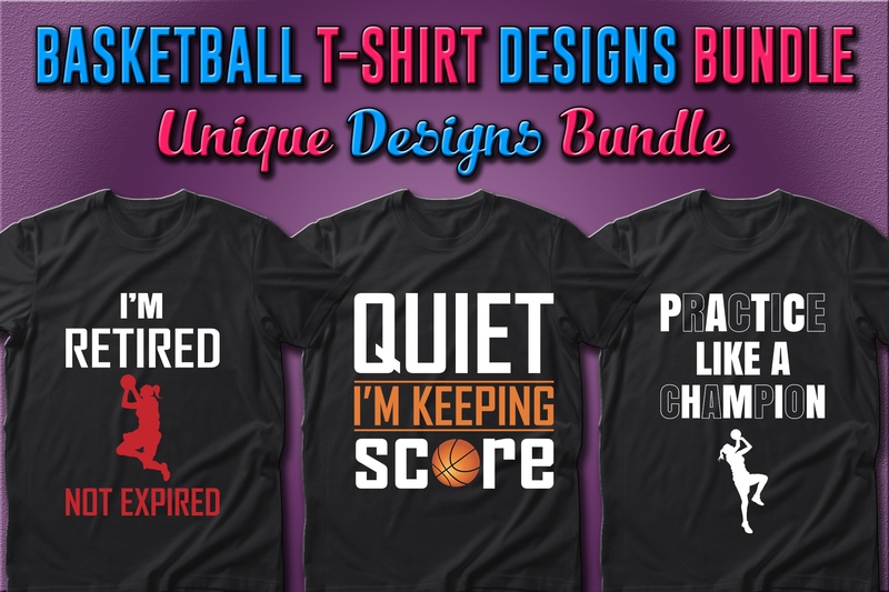 Best Selling 40 Basketball Sport T-shirt Designs Bundle