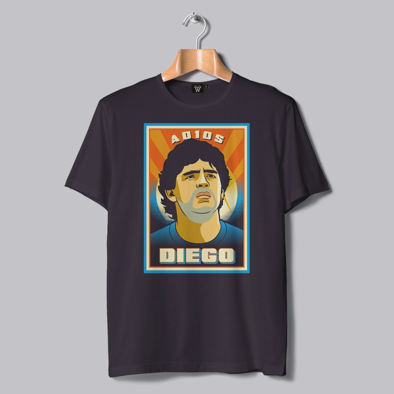 ADIOS MARADONA T-SHIRT DESIGNS BUNDLE