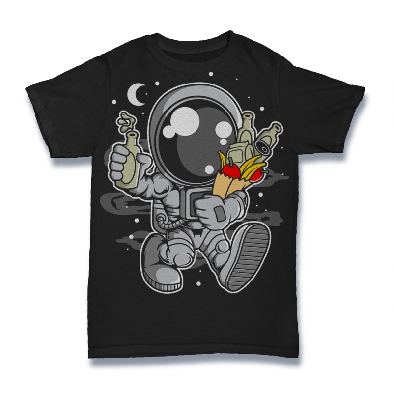 50 Astronaut Cartoon Designs Bundle #3 - Buy t-shirt designs