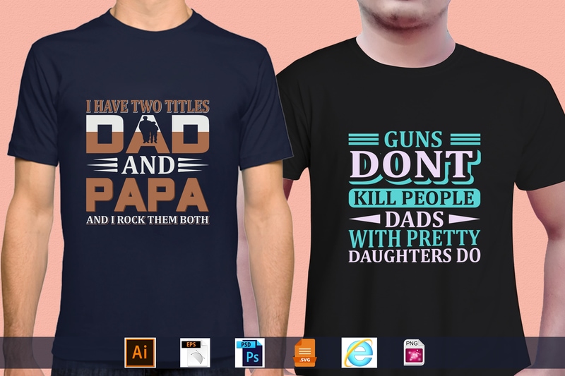 Best Selling 100 Father’s day, papa, dad, daddy T-shirt Designs Bundle – 98% Off