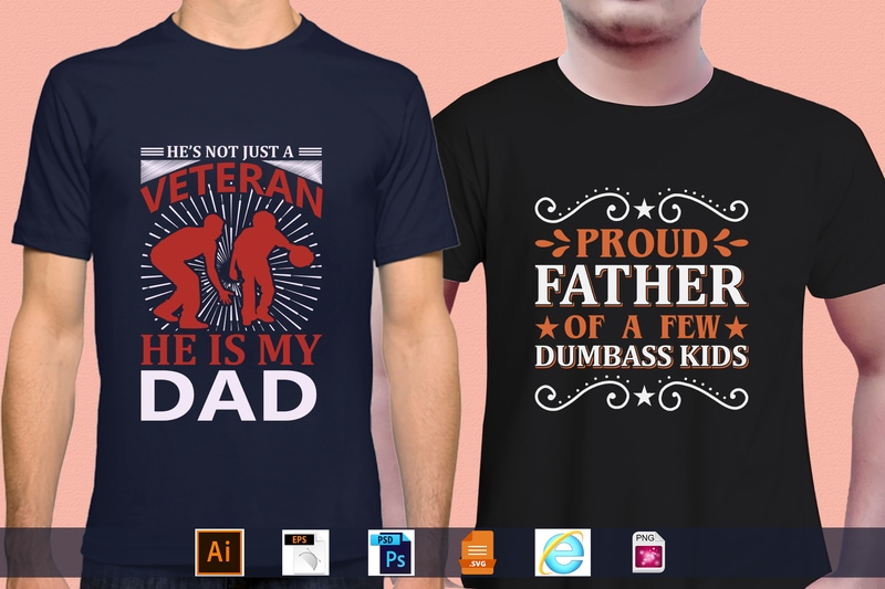 Best Selling 100 Father’s day, papa, dad, daddy T-shirt Designs Bundle – 98% Off