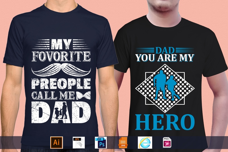 Best Selling 100 Father’s day, papa, dad, daddy T-shirt Designs Bundle – 98% Off