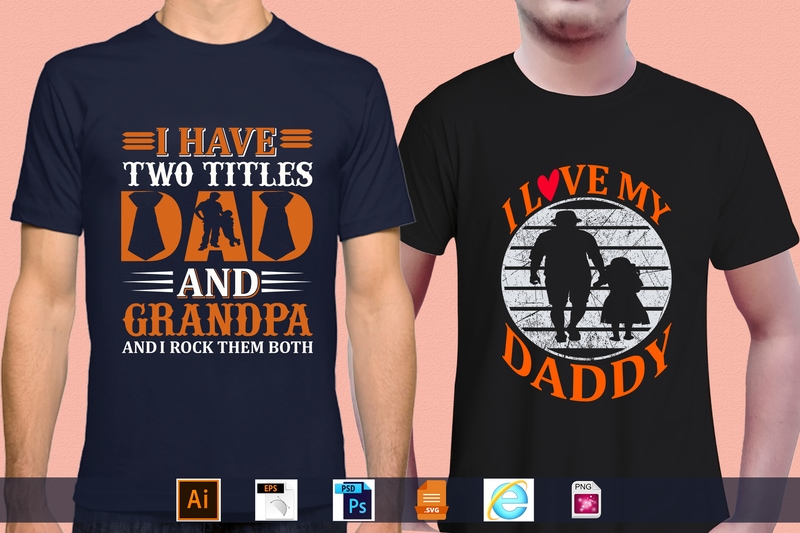 Best Selling 100 Father’s day, papa, dad, daddy T-shirt Designs Bundle – 98% Off