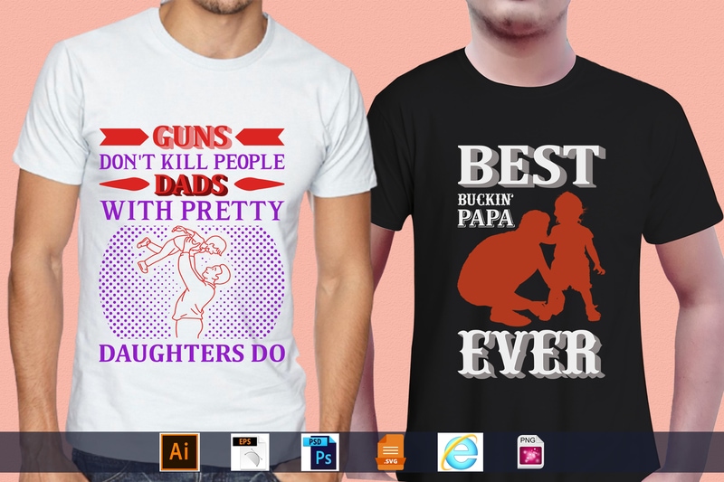 Best Selling 100 Father’s day, papa, dad, daddy T-shirt Designs Bundle – 98% Off