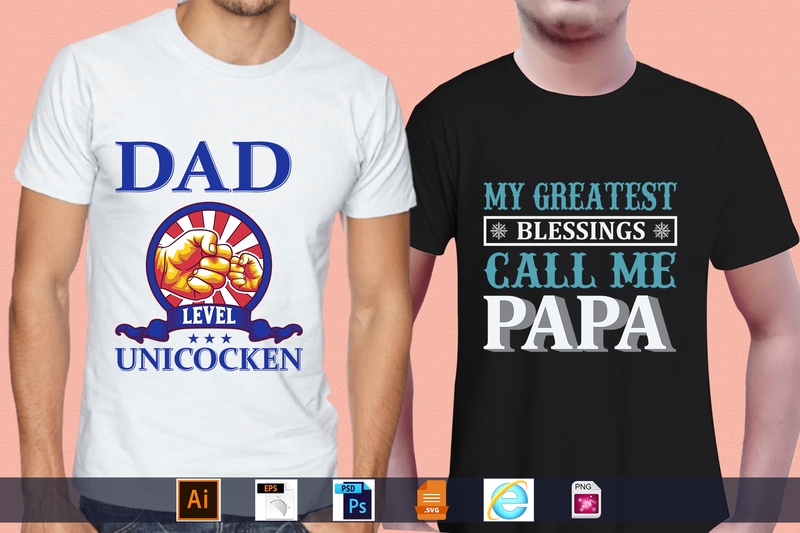 Best Selling 100 Father’s day, papa, dad, daddy T-shirt Designs Bundle – 98% Off