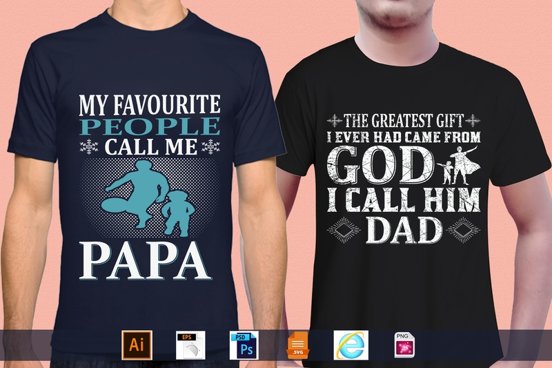 Best Selling 100 Father’s day, papa, dad, daddy T-shirt Designs Bundle – 98% Off