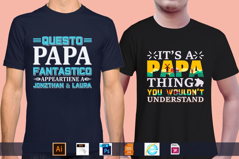 Best Selling 100 Father’s day, papa, dad, daddy T-shirt Designs Bundle – 98% Off