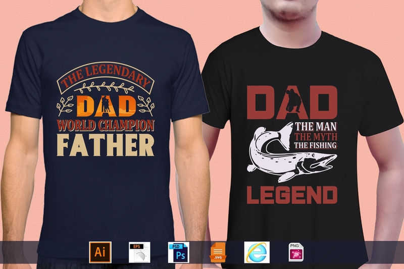 Best Selling 100 Father’s day, papa, dad, daddy T-shirt Designs Bundle – 98% Off