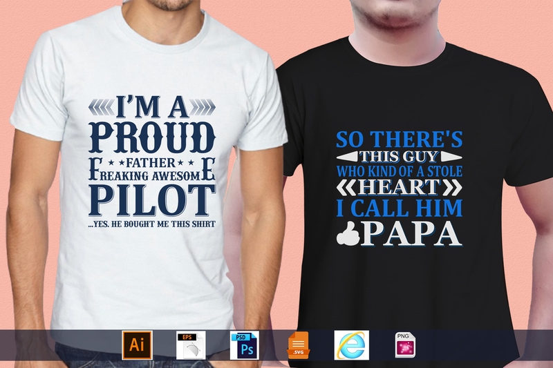 Best Selling 100 Father’s day, papa, dad, daddy T-shirt Designs Bundle – 98% Off