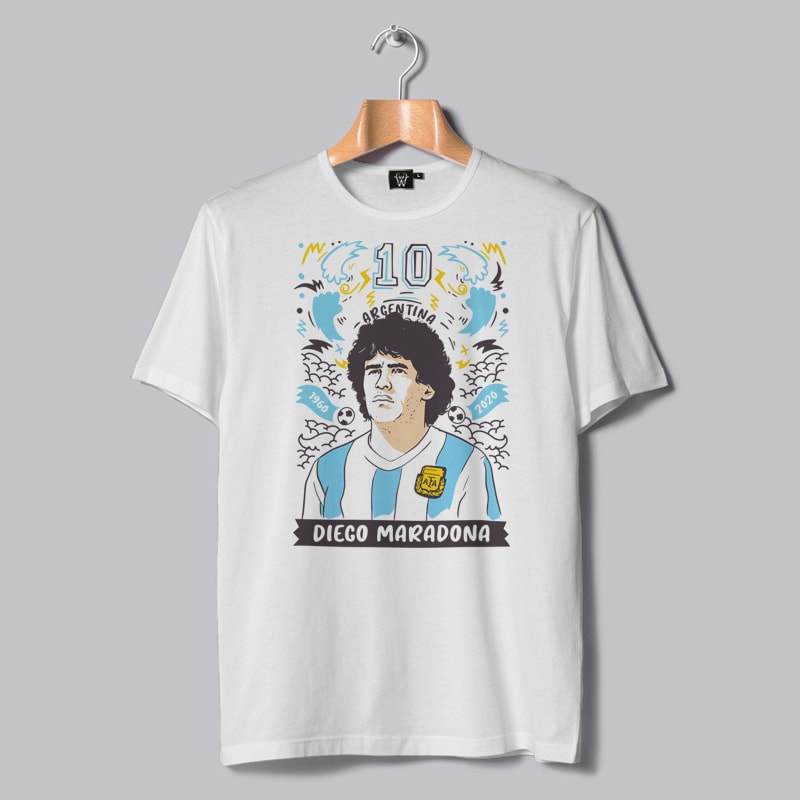 ADIOS MARADONA T-SHIRT DESIGNS BUNDLE