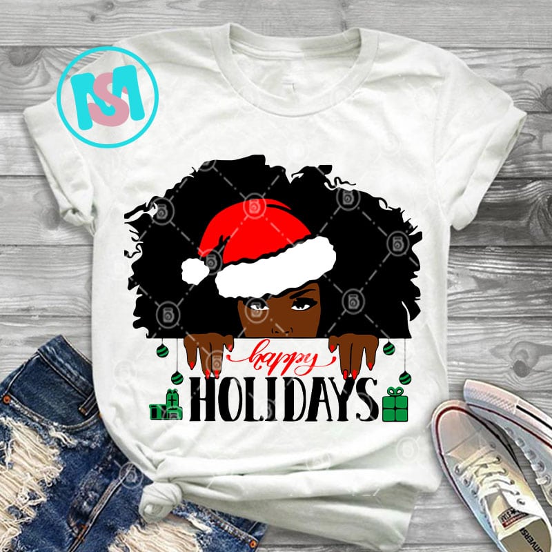 Download Happy Holidays Afro Woman Black Women African American ...