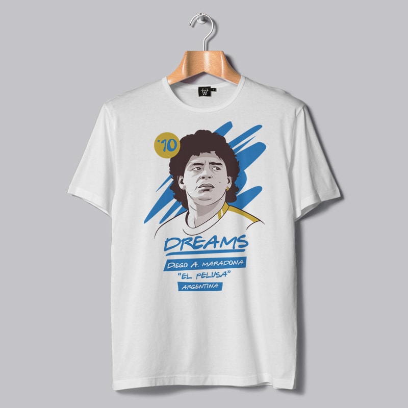 ADIOS MARADONA T-SHIRT DESIGNS BUNDLE